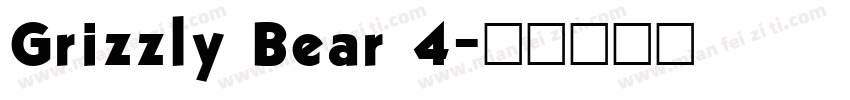 Grizzly Bear 4字体转换